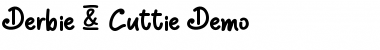 Download Derbie & Cuttie Demo Font Download Derbie & Cuttie Demo Font