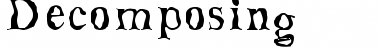 Download Decomposing Font Download Decomposing Font