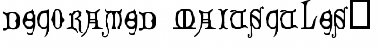 Download Decorated Majuscules, 14th c. Font Download Decorated Majuscules, 14th c. Font
