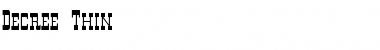 Download Decree Thin Font Download Decree Thin Font