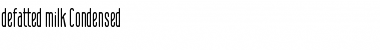 Download defatted milk Font
