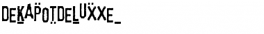 Download DekapotDeluxxe Font Download DekapotDeluxxe Font