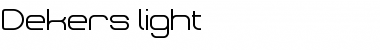 Download Dekers_light Font Download Dekers_light Font