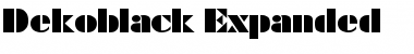 Download Dekoblack-Expanded Font Download Dekoblack-Expanded Font