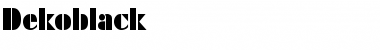 Download Dekoblack Font Download Dekoblack Font