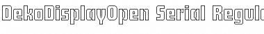 Download DekoDisplayOpen-Serial Font Download DekoDisplayOpen-Serial Font