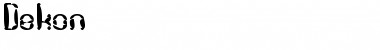 Download Dekon Font Download Dekon Font