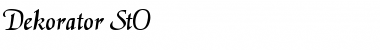 Download Dekorator StO Font Download Dekorator StO Font