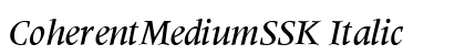 CoherentMediumSSK Italic preview