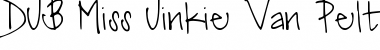 Download DJB Miss Jinkie Van Pelt Font Download DJB Miss Jinkie Van Pelt Font