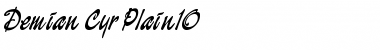 Download Demian Cyr Font Download Demian Cyr Font