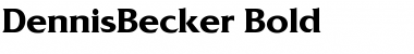 Download DennisBecker Font