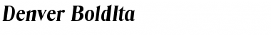 Download Denver-BoldIta Font Download Denver-BoldIta Font