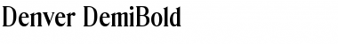 Download Denver-DemiBold Font Download Denver-DemiBold Font
