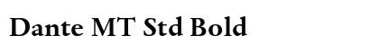 Dante MT Std Bold preview