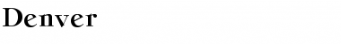 Download Denver Font Download Denver Font