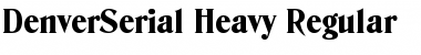 Download DenverSerial-Heavy Font