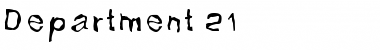 Download Department 21 Font Download Department 21 Font