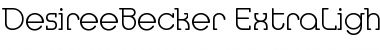 Download DesireeBecker-ExtraLight Font Download DesireeBecker-ExtraLight Font