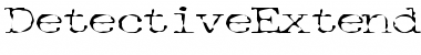 Download DetectiveExtended Font