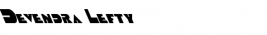Download Devendra Lefty Font Download Devendra Lefty Font