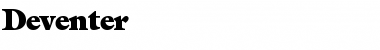 Download Deventer Font Download Deventer Font