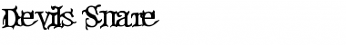 Download Devil's Snare Font Download Devil's Snare Font