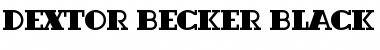 Download Dextor Becker Black Font Download Dextor Becker Black Font