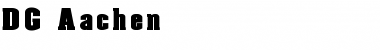 Download DG_Aachen Font Download DG_Aachen Font