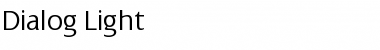 Download Dialog Light Font
