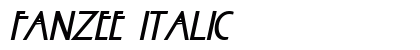 Fanzee Italic preview