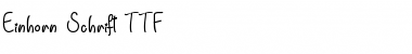 Download Einhorn Schrift Font