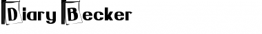 Download Diary Becker Font Download Diary Becker Font