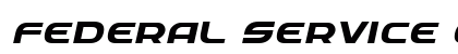 Federal Service Expanded Bold Italic Expanded Bold Italic preview