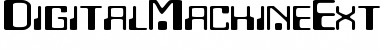 Download DigitalMachineExtended Font