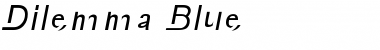 Download Dilemma Blue Font Download Dilemma Blue Font
