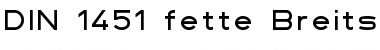 Download DIN 1451 fette Breitschrift 1936 Font Download DIN 1451 fette Breitschrift 1936 Font