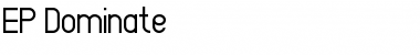 Download EP Dominate Font