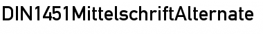 Download DIN1451MittelschriftAlternate Font Download DIN1451MittelschriftAlternate Font