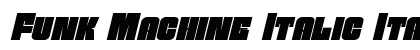 Funk Machine Italic Italic preview