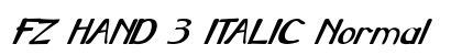 FZ HAND 3 ITALIC Normal preview