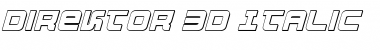 Download Direktor 3D Italic Font Download Direktor 3D Italic Font