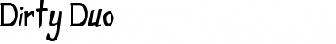Download Dirty Duo Font