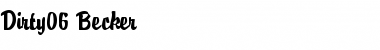 Download Dirty06 Becker Font