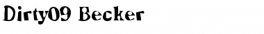 Download Dirty09 Becker Font