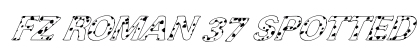 FZ ROMAN 37 SPOTTED ITALIC Normal preview