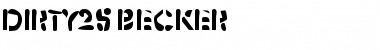 Download Dirty25 Becker Font