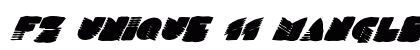 FZ UNIQUE 11 MANGLED ITALIC Normal preview