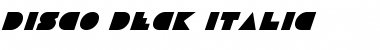 Download Disco Deck Italic Font