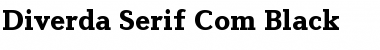 Download Diverda Serif Com Black Font